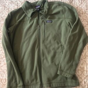 Patagonia Men's Olive Green Fleece Jacket